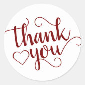 シンプル赤文字 |さくらんぼの華やかな赤ちゃんシャワー ラウンドシール (正面)