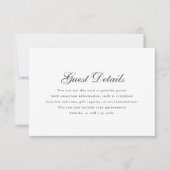 シンプル赤白書道キンセアニェラ詳細 出欠カード (正面)