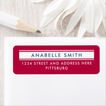 シンプル赤白青モダンアメリカンタイポグラフィ