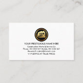 シンプル赤線 名刺 (裏面)