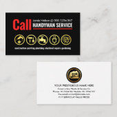 シンプル赤線 名刺 (正面/裏面)