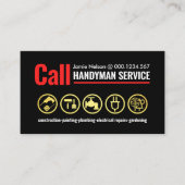 シンプル赤線 名刺 (正面)