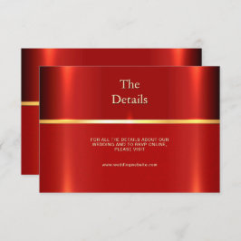 シンプル赤詳細エンクロージャカード エンクロージャーカード