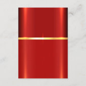 シンプル赤詳細エンクロージャカード エンクロージャーカード (裏面)