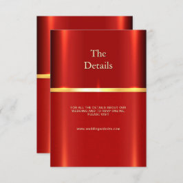 シンプル赤詳細エンクロージャカード エンクロージャーカード