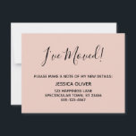 シンプル赤面かわいらしピンク 案内状<br><div class="desc">お保友達や家族は、これらのエンクロージャカードを使用して新しいアドレスに最新のエレガント状態に保つ。フロント読に「移動した！」、バックに「Touchに留まる！」と、手書きの台本フォントを使った多用途ノートカジュアル。[テンプレート]フィールドを使用して、すべてのユーザー独自の詳細を追加し、個人用にこのデザインをカスタマイズする。好きな色に背景を変更したり、好きな写真を追加することもしもできる。同様に、フォントはもし、もう少しデザインを編集したい場合に変更できる。</div>