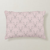 シンプル赤面エレガントピンクグリッターパターン アクセントクッション (正面)