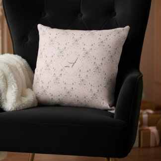 シンプル赤面ピエレガントンクグリッターパターンモノグラム クッション