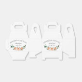 シンプル赤面フローラ結婚の フェイバーボックス (折り畳みなし)