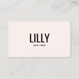 シンプル赤面モダンピンク美しいサロン 名刺