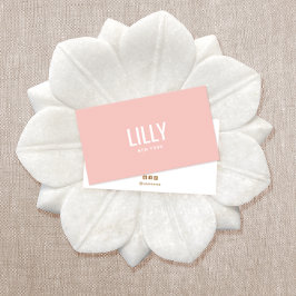 シンプル赤面モダンピンク美しいプロフェッショナル 名刺