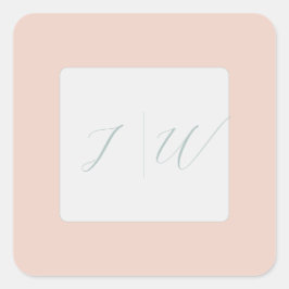 シンプル赤面 | Sage モダン 2結婚's スクエアシール