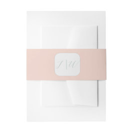 シンプル赤面 | Sage モダン 2結婚's 招待状ベリーバンド