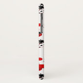 シンプル赤、黒、白のラディバグパターン Case-Mate iPhoneケース (裏面/左)