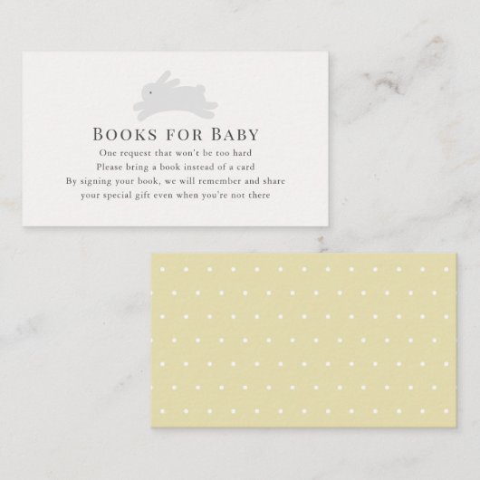 シンプル跳ね上げバニー図書要求エンクロージャカード エンクロージャーカード (正面/裏面)