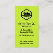 シンプル車のはっきりした牽引名刺 名刺 (正面)