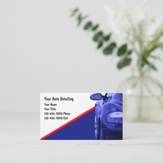 シンプル車の名刺 名刺 (スタンド正面)