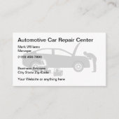 シンプル車の車修理サービス 名刺 (正面)