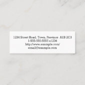 シンプル軍医総監 スキニー名刺 (裏面)