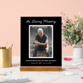 シンプル追悼写真悔やみや弔慰記念 アクリルサイン (ウェディング)