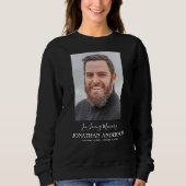 シンプル追悼写真 スウェットシャツ (正面)