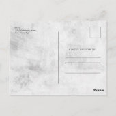 シンプル追悼写真 ポストカード (裏面)