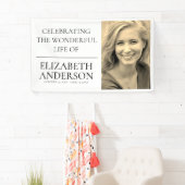 シンプル追悼写真 横断幕 (インサイチュ)