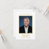 シンプル追悼記念モダン祈りの言葉 カード (正面/裏面インサイチュ)