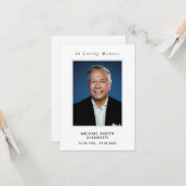 シンプル追悼記念祈りの言葉カード カード (正面/裏面インサイチュ)