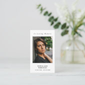 シンプル追悼記念祈りの言葉カード 名刺 (スタンド正面)