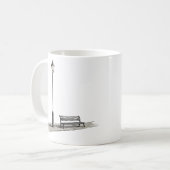 シンプル通りランプ及び招へいベンチ コーヒーマグカップ (正面左)