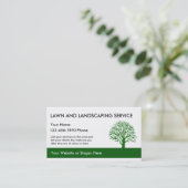 シンプル造園カードテンプレート 名刺 (スタンド正面)