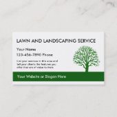 シンプル造園カードテンプレート 名刺 (正面)