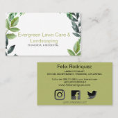 シンプル造園名刺 名刺 (正面/裏面)