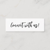 シンプル連絡ミニマルU.S. Insertカード付き スキニー名刺 (正面)