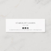 シンプル連絡ミニマルU.S. Insertカード付き スキニー名刺 (裏面)