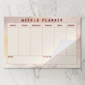 シンプル週次プランナー ペーパーパッド (折り畳み)