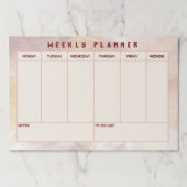 シンプル週次プランナー ペーパーパッド (正面)