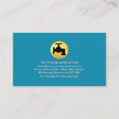 シンプル過剰配管記号の配管設備 名刺 (裏面)