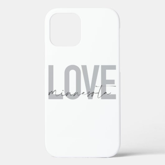 シンプル都市モダンデザインラブミネソタカッコいい Case-Mate iPhoneケース (裏面)