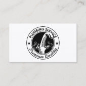 シンプル配管工 名刺 (正面)