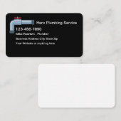 シンプル配管配管配管配管配管工の名刺 名刺 (正面/裏面)