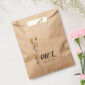 シンプル野生の花の手を引いた結婚の フェイバーバッグ (封をした状態)