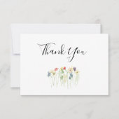 シンプル野結婚花サンキューカード サンキューカード (正面)