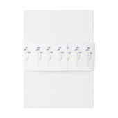 シンプル野結婚花パーソナライズされた 招待状ベリーバンド (裏面例)