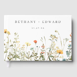 シンプル野結婚花 ゲストブック