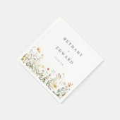 シンプル野結婚花 スタンダードカクテルナプキン (角)