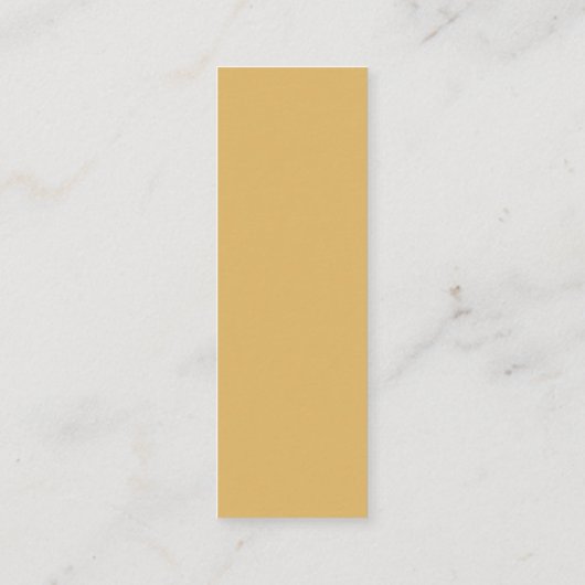 シンプル金ゴールドとホワイトギフトのラベル スキニー名刺 (裏面)