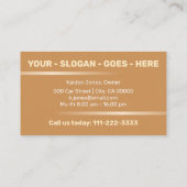 シンプル金ゴールドエレガントカーサービスの自動詳細 名刺 (裏面)