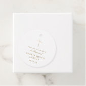 シンプル金ゴールドエレガントクロスバプテスマ《キリスト教》洗礼式や命名式 フェイバータグ (インサイチュ)